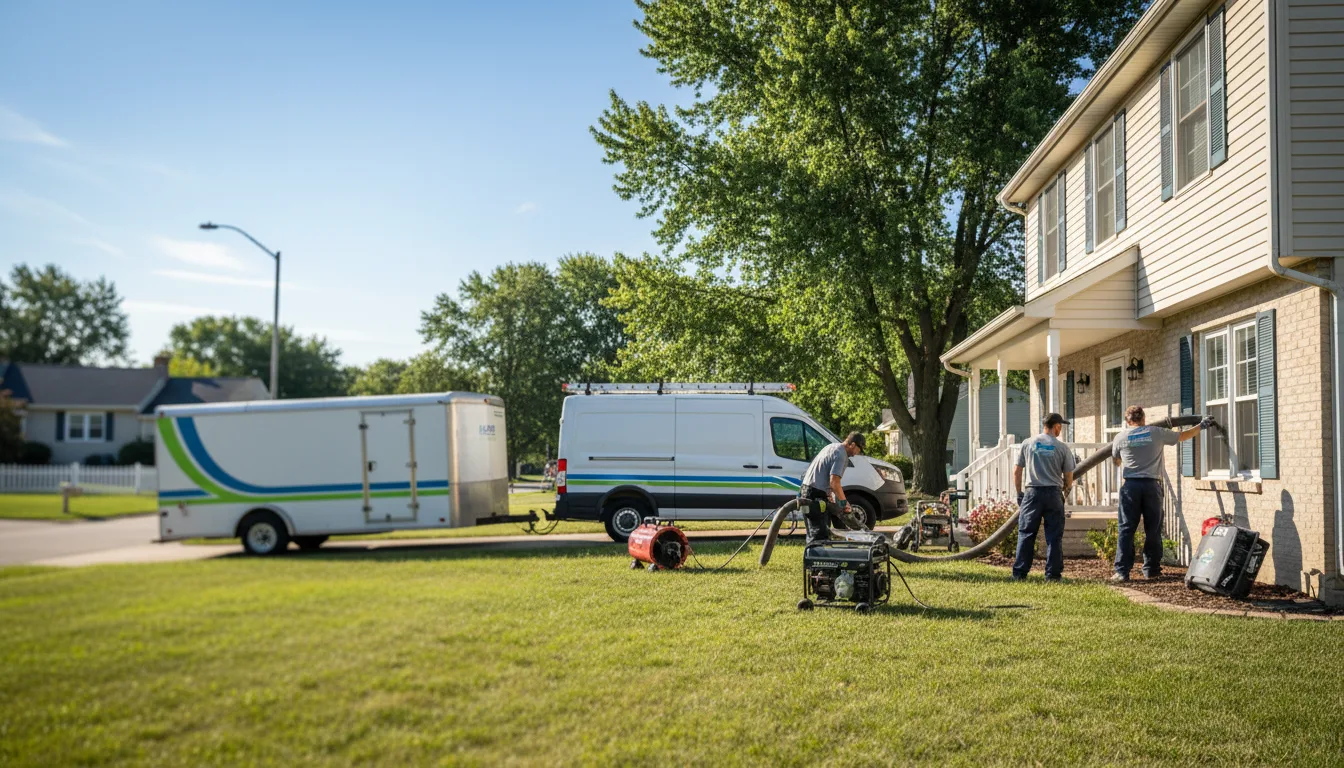 Flooded Basement Restoration And Cleanup With Repair in Royal Center, IN near me